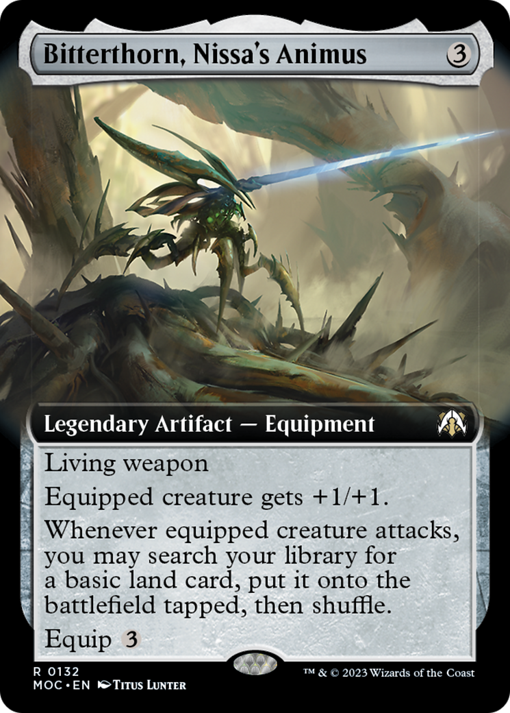 Bitterthorn, Nissa's Animus (Extended Art) [March of the Machine Commander] | Chromatic Games