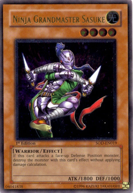 Ninja Grandmaster Sasuke [SOD-EN019] Ultimate Rare | Chromatic Games
