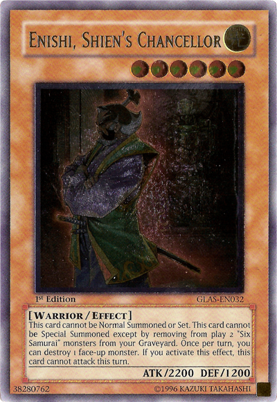 Enishi, Shien's Chancellor [GLAS-EN032] Ultimate Rare | Chromatic Games