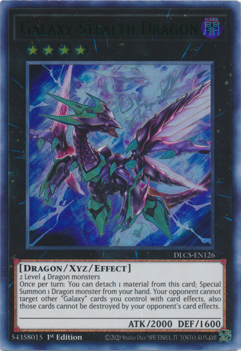 Galaxy Stealth Dragon (Green) [DLCS-EN126] Ultra Rare | Chromatic Games