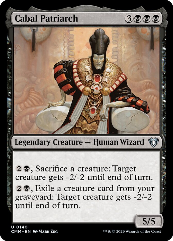 Cabal Patriarch 140/451 (Commander Masters)  | Chromatic Games