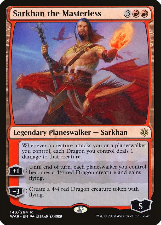 Sarkhan, the Masterless 143/264 (War of the Spark)  - Foil | Chromatic Games
