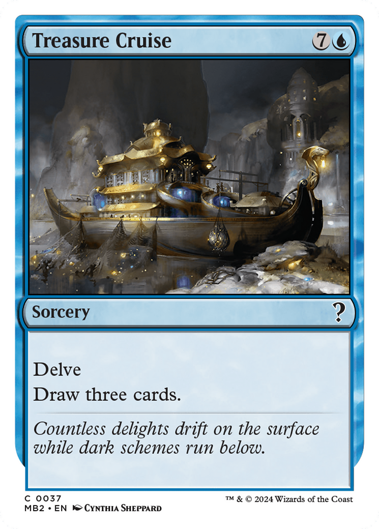 Treasure Cruise (White Border) [Mystery Booster 2] | Chromatic Games