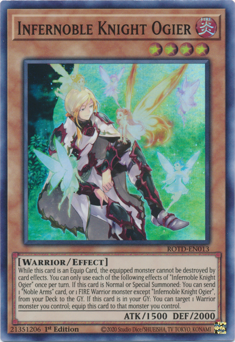 Infernoble Knight Ogier [ROTD-EN013] Super Rare | Chromatic Games