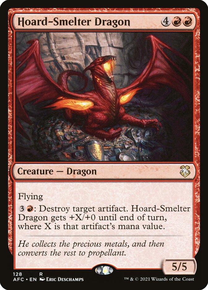 Hoard-Smelter Dragon 128/62 (Commander: Adventures in the Forgotten Realms)  | Chromatic Games