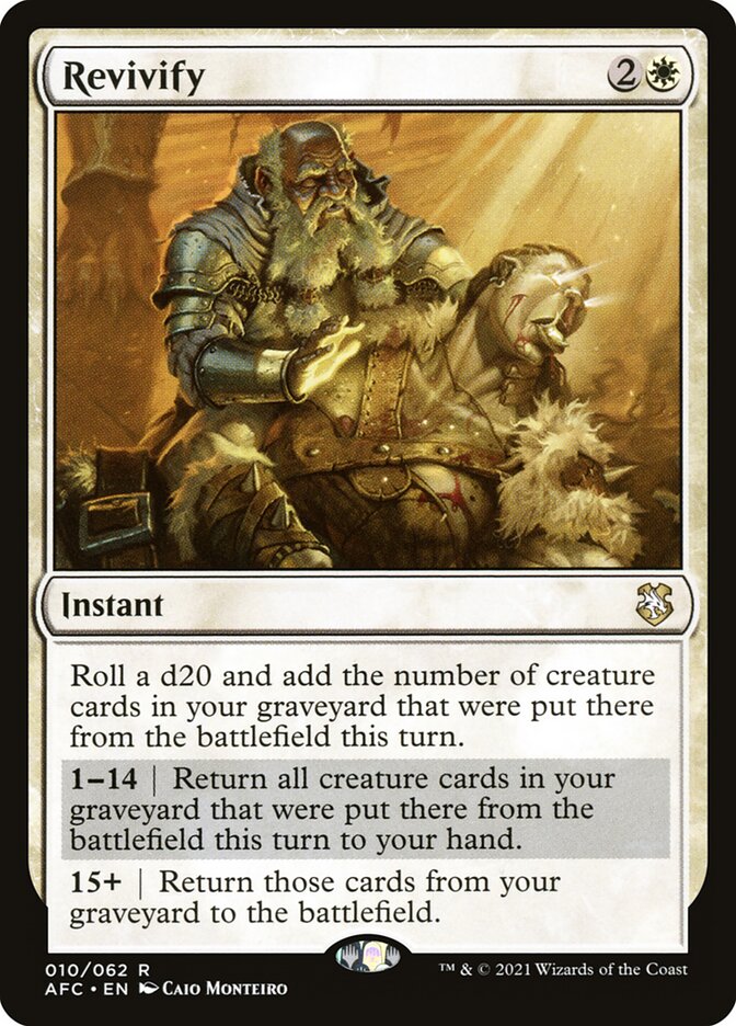 Revivify 10 (Commander: Adventures in the Forgotten Realms)  | Chromatic Games