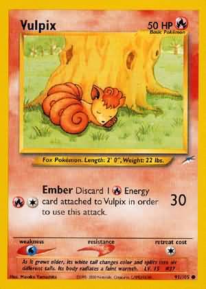 Vulpix (91/105) [Neo Destiny Unlimited] | Chromatic Games