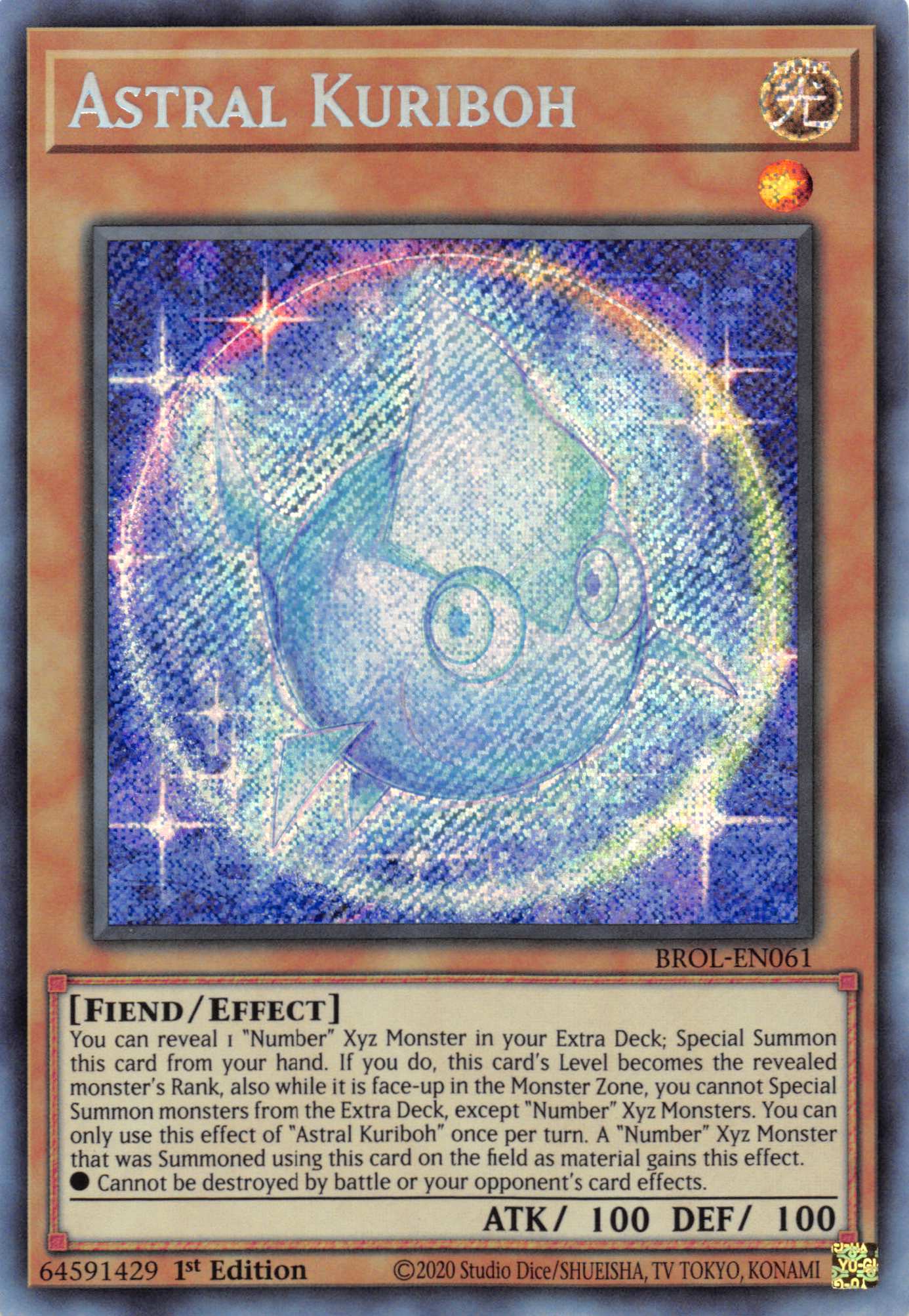 Astral Kuriboh [BROL-EN061] Secret Rare | Chromatic Games