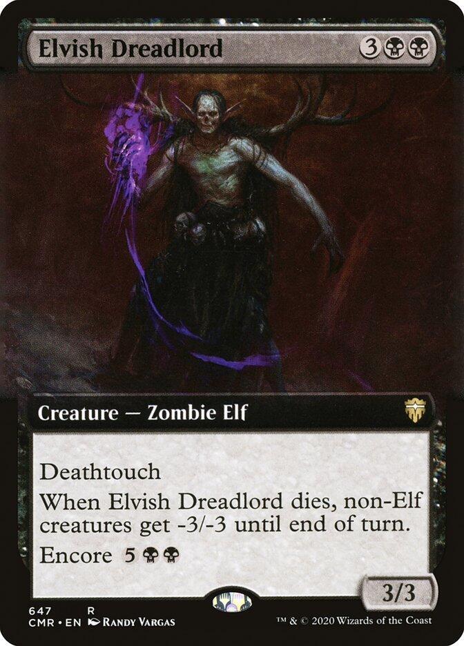 Elvish Dreadlord 647 (Commander Legends)  - Extended Art Foil | Chromatic Games
