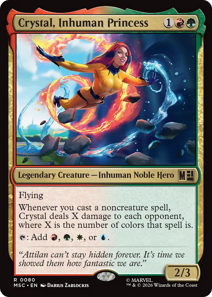 Crystal, Inhuman Princess (Surge Foil) [Marvel Super Heroes Commander] | Chromatic Games