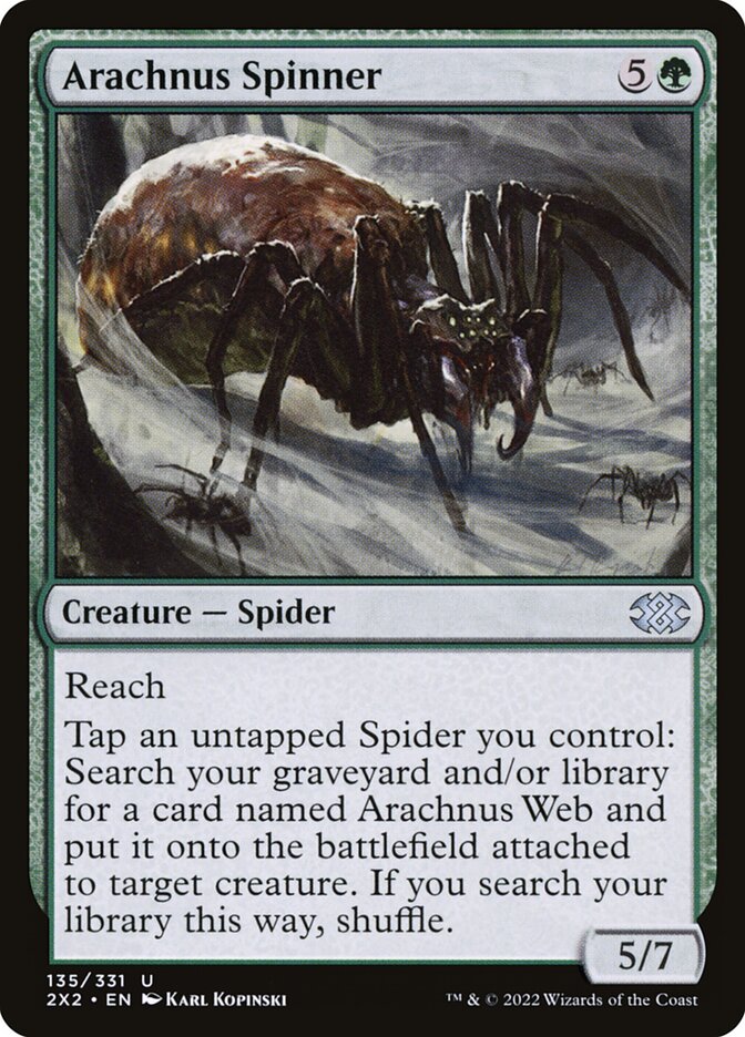 Arachnus Spinner 135/331 (Double Masters 2022)  | Chromatic Games