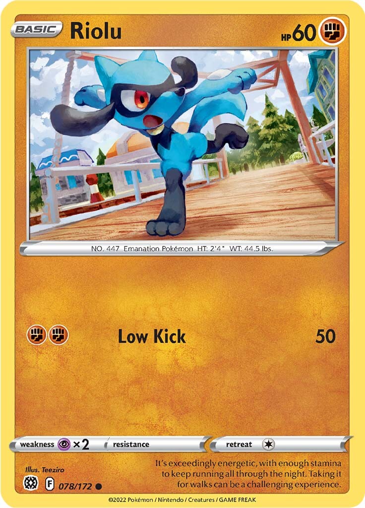 Riolu (078/172) [Sword & Shield: Brilliant Stars] | Chromatic Games