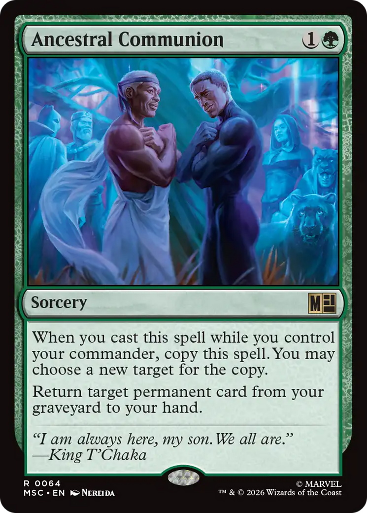 Ancestral Communion (Surge Foil) [Marvel Super Heroes Commander] | Chromatic Games