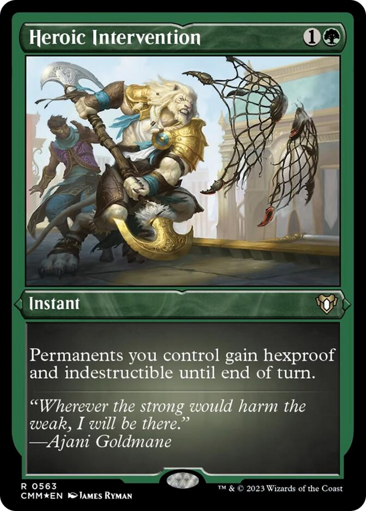 Heroic Intervention (Foil Etched) [Commander Masters] | Chromatic Games
