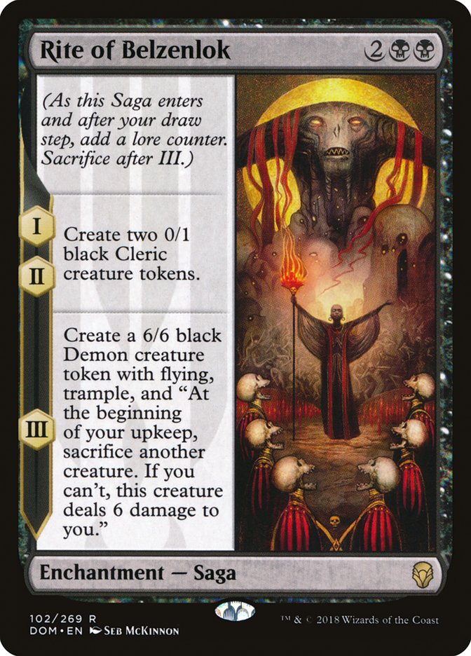 Rite of Belzenlok 102/269 (Dominaria)  | Chromatic Games