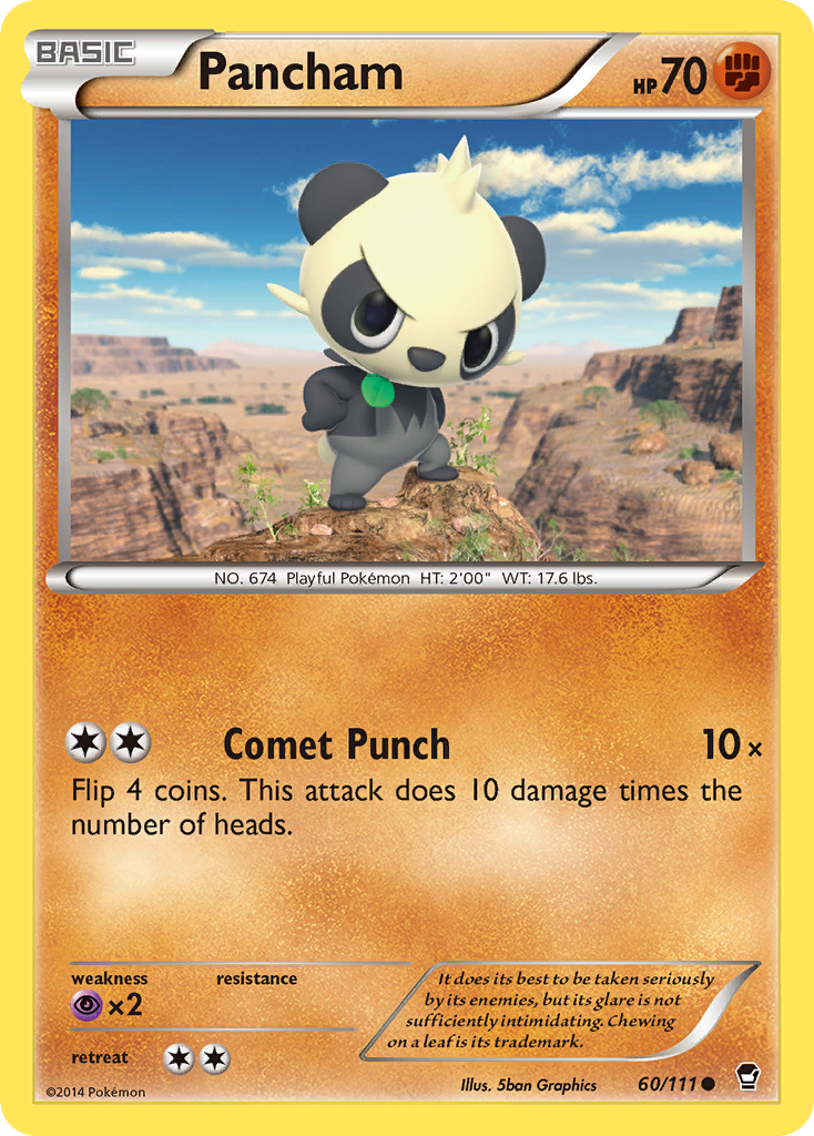 Pancham (60/111) [XY: Furious Fists] | Chromatic Games