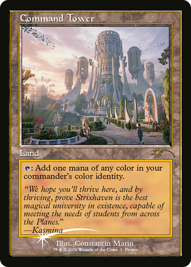 Command Tower (Strixhaven: Omens of Chaos) [Media Promos] | Chromatic Games
