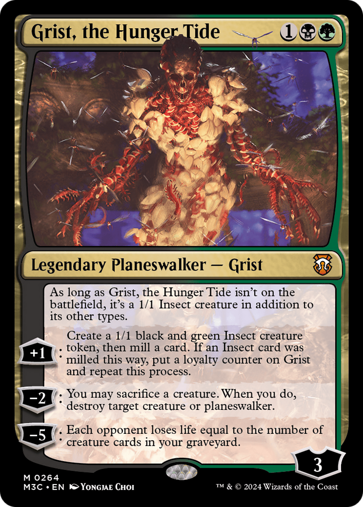 Grist, the Hunger Tide (Ripple Foil) [Modern Horizons 3 Commander] | Chromatic Games