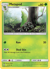 Metapod (2/147) [Sun & Moon: Burning Shadows] | Chromatic Games
