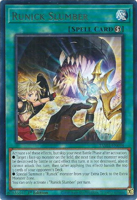 Runick Slumber [TAMA-EN034] Rare | Chromatic Games