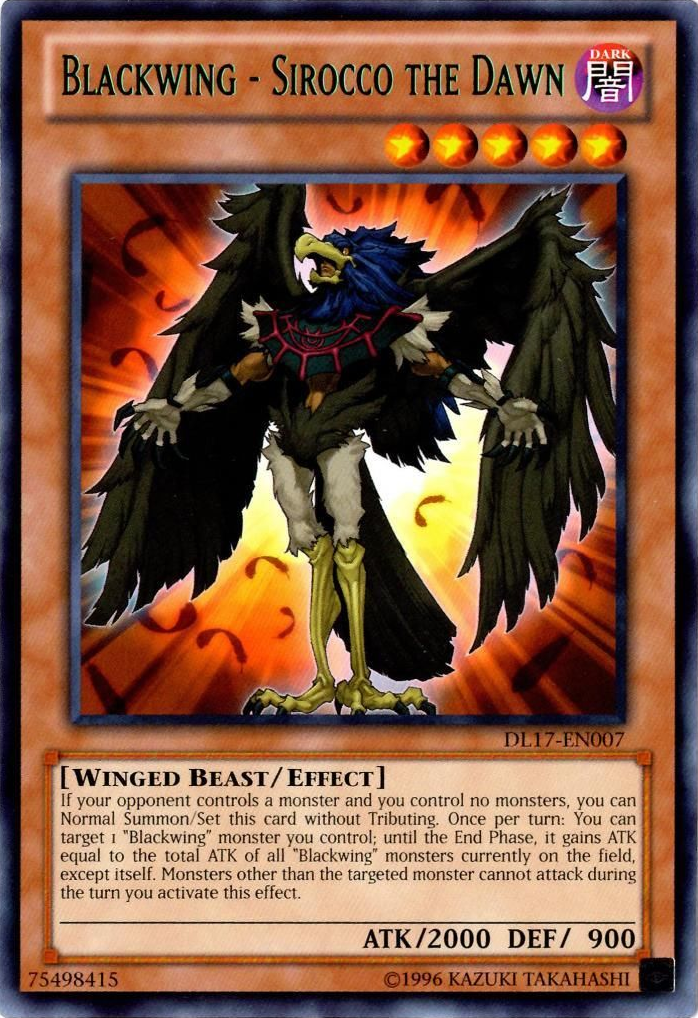 Blackwing - Sirocco the Dawn (Green) [DL17-EN007] Rare | Chromatic Games