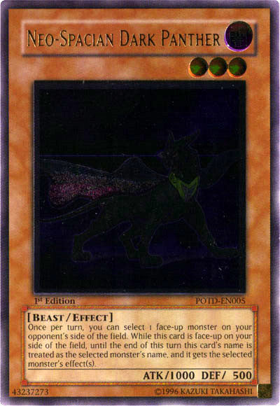 Neo-Spacian Dark Panther [POTD-EN005] Ultimate Rare | Chromatic Games