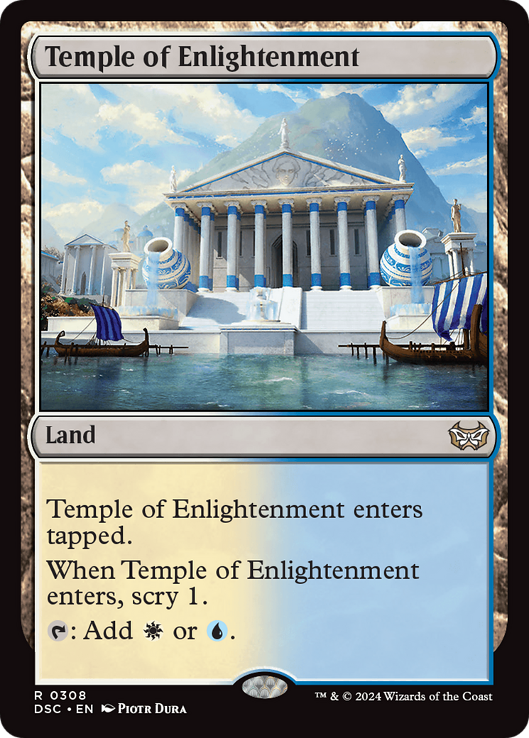 Temple of Enlightenment [Duskmourn: House of Horror Commander] | Chromatic Games