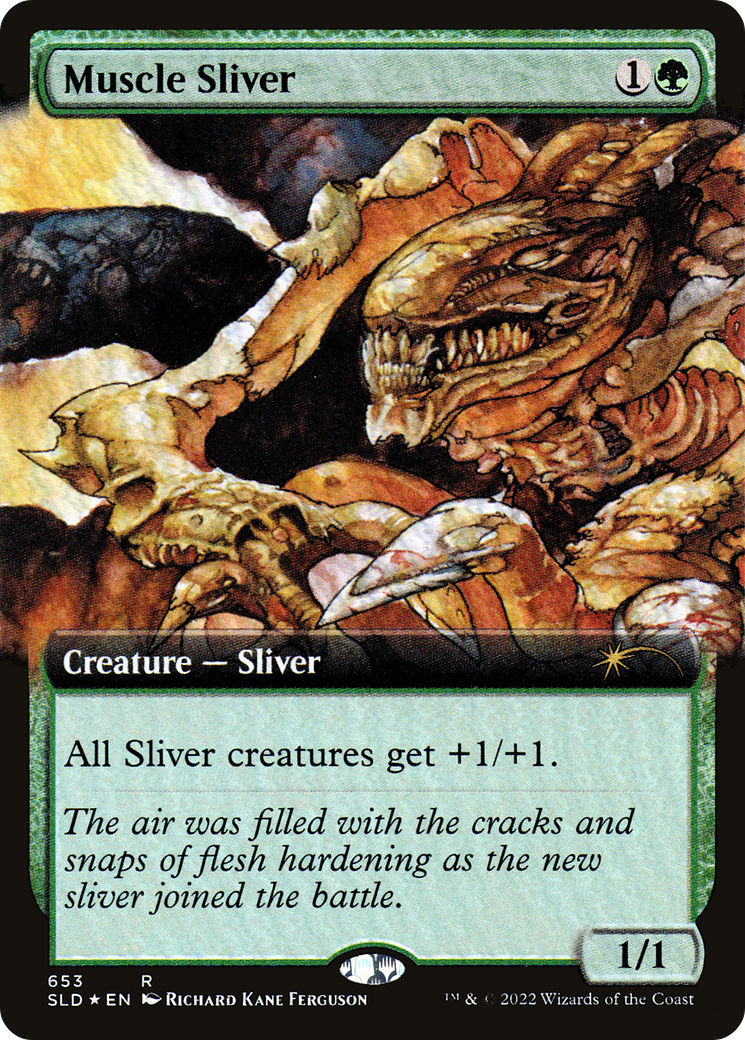 Muscle Sliver (Extended Art) [Secret Lair Drop Promos] | Chromatic Games