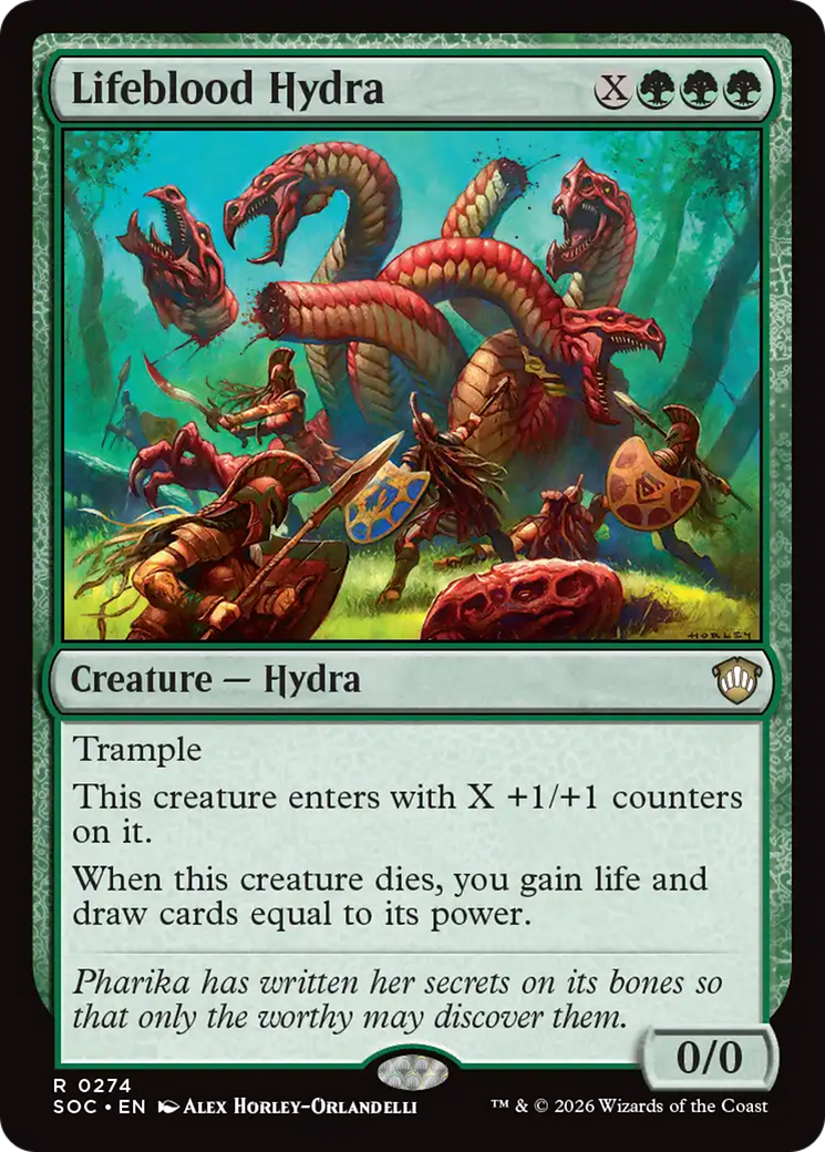 Lifeblood Hydra [Secrets of Strixhaven Commander] | Chromatic Games