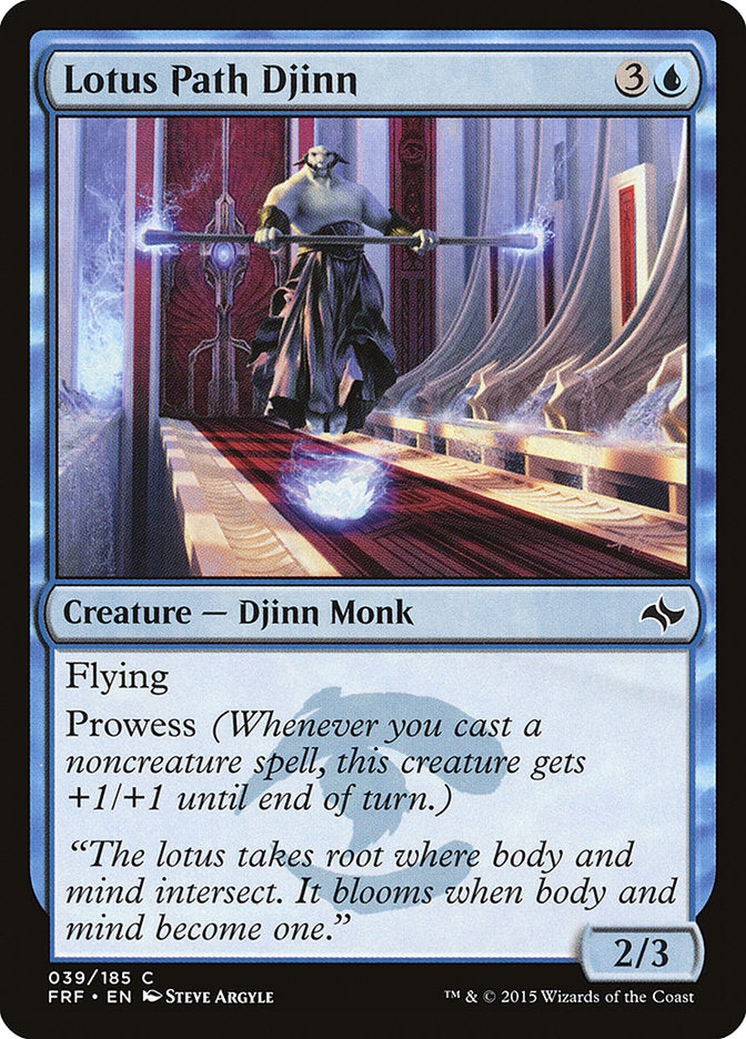 Lotus Path Djinn 39/185 (Fate Reforged)  - Foil | Chromatic Games