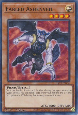 Fabled Ashenveil (Duel Terminal) [HAC1-EN134] Common | Chromatic Games