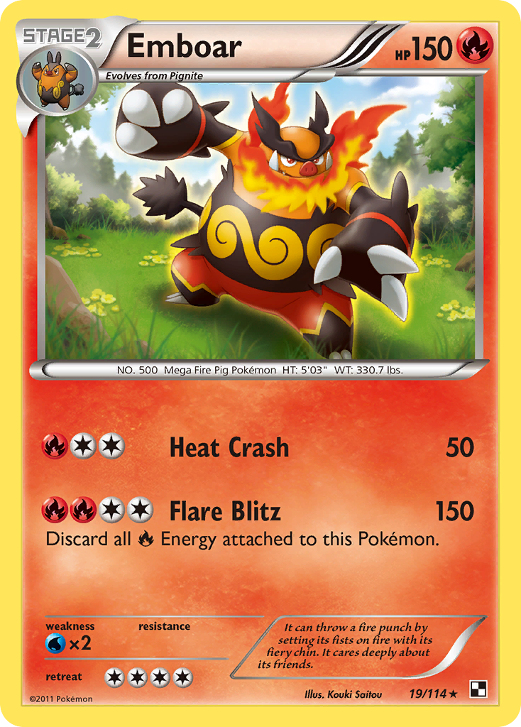 Emboar (19/114) [Black & White: Base Set] | Chromatic Games