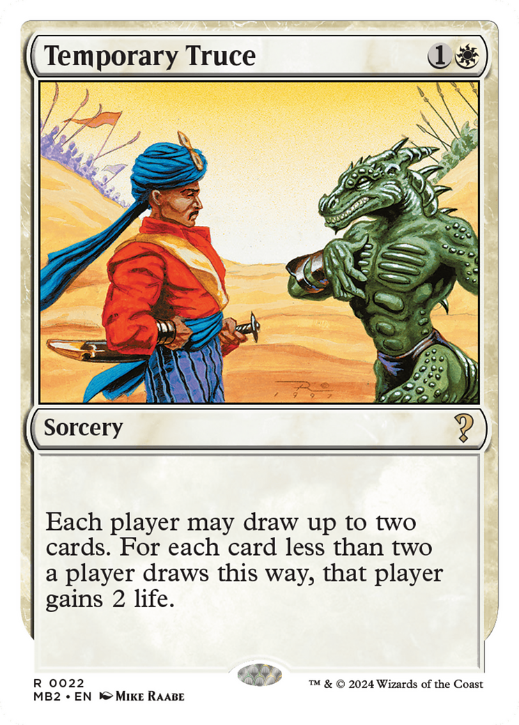 Temporary Truce (White Border) [Mystery Booster 2] | Chromatic Games