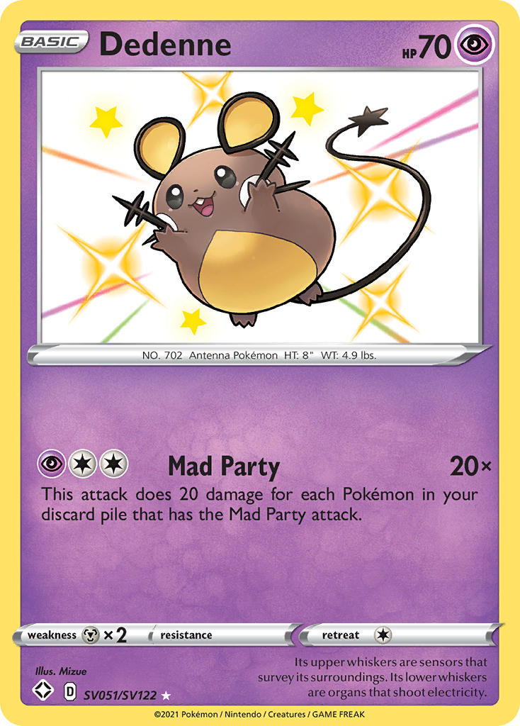 Dedenne (SV051/SV122) [Sword & Shield: Shining Fates] | Chromatic Games