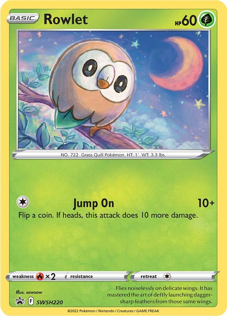 Rowlet (SWSH220) [Sword & Shield: Black Star Promos] | Chromatic Games