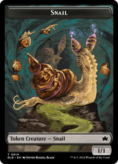 Snail // Thundertrap Trainer Double-Sided Token [Bloomburrow Tokens] | Chromatic Games