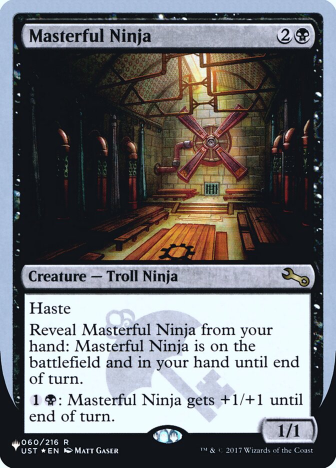 Masterful Ninja (Unfinity Foil Edition) [The List] | Chromatic Games