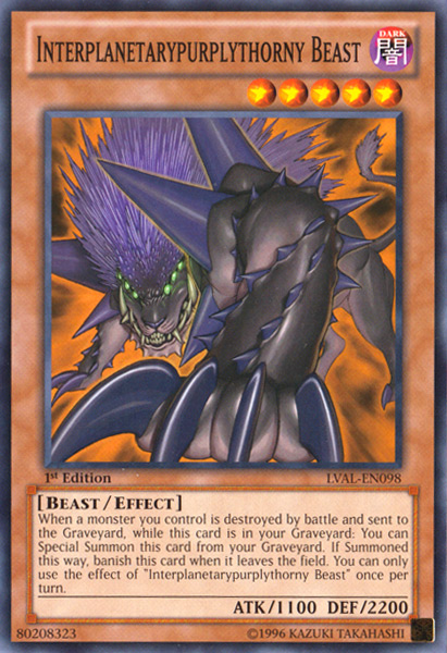 Interplanetarypurplythorny Beast [LVAL-EN098] Common | Chromatic Games