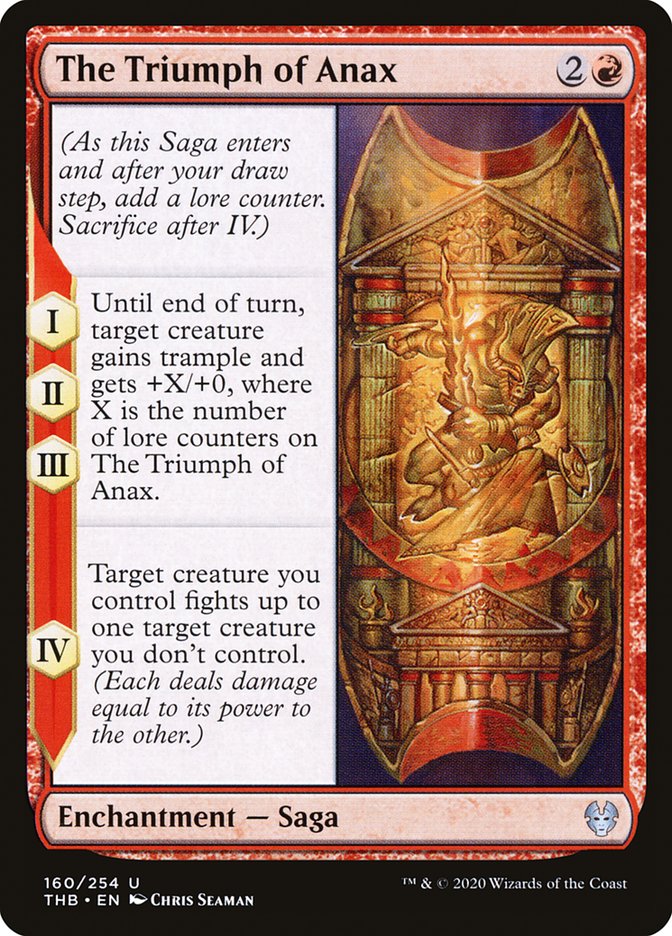 The Triumph of Anax 160/254 (Theros Beyond Death)  | Chromatic Games