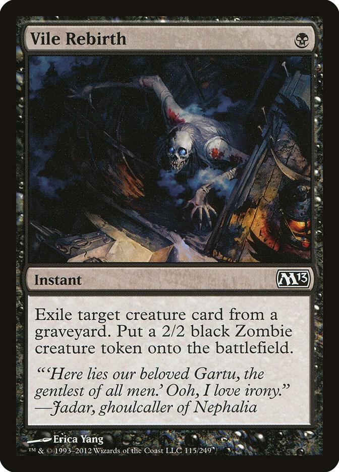 Vile Rebirth 115/249 (Magic 2013 (M13))  | Chromatic Games