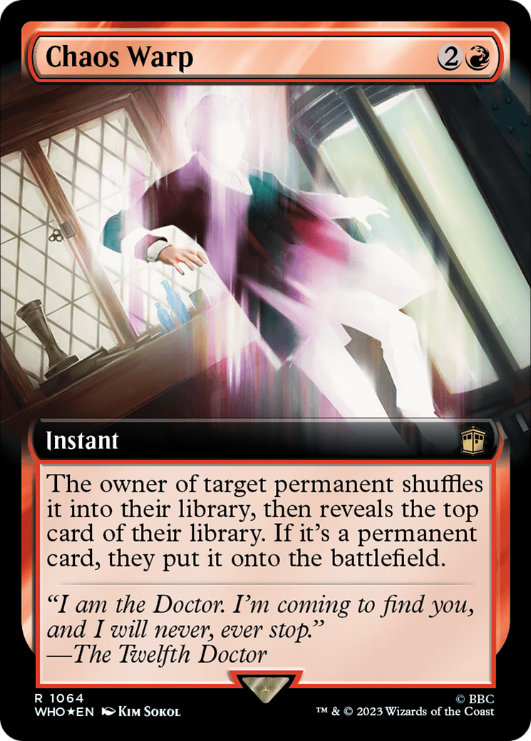 Chaos Warp (Extended Art) (Surge Foil) [Doctor Who] | Chromatic Games