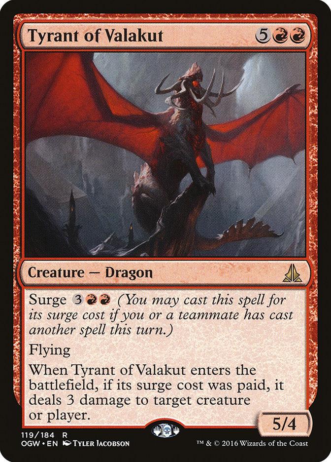Tyrant of Valakut 119 (Oath of the Gatewatch)  | Chromatic Games