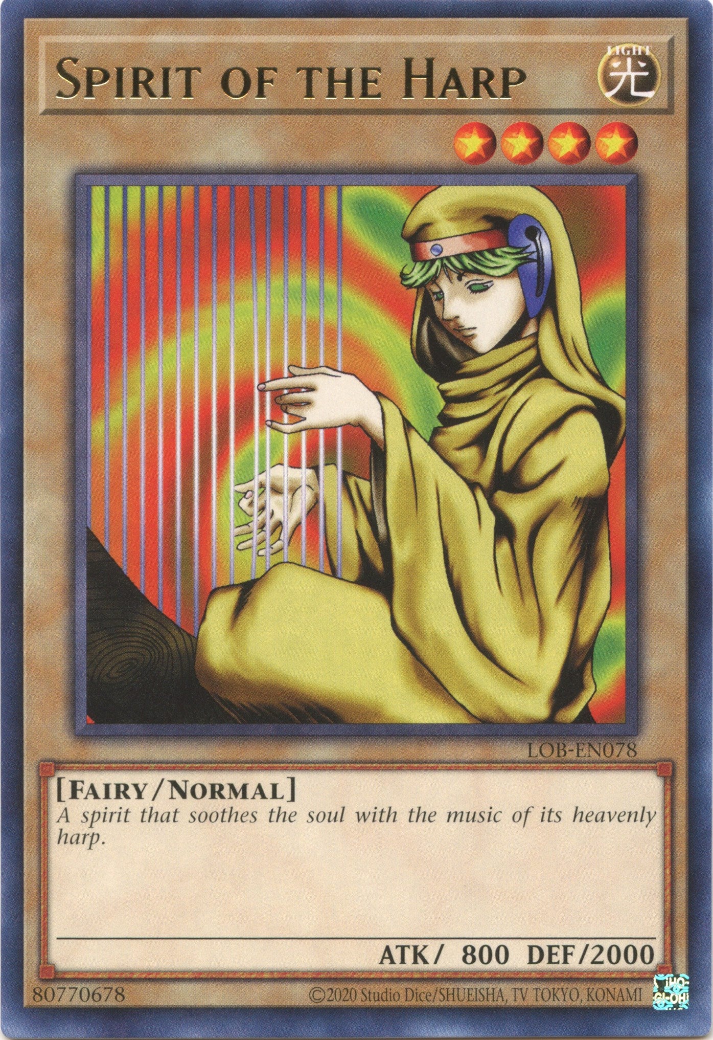 Spirit of the Harp (25th Anniversary) [LOB-EN078] Rare | Chromatic Games