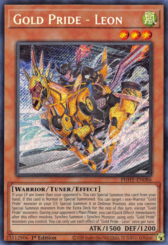 Gold Pride - Leon [PHHY-EN086] Secret Rare | Chromatic Games
