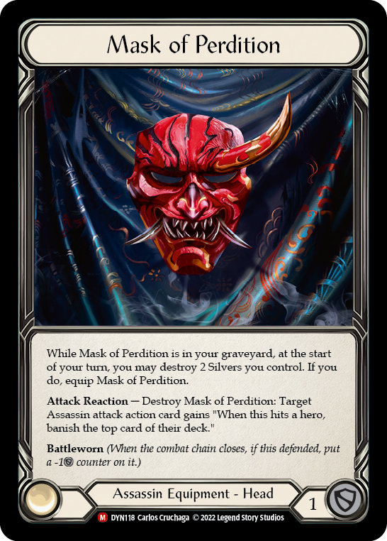 Mask of Perdition [DYN118] (Dynasty)  Cold Foil | Chromatic Games