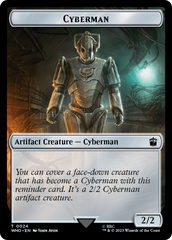 Alien Angel // Cyberman Double-Sided Token [Doctor Who Tokens] | Chromatic Games