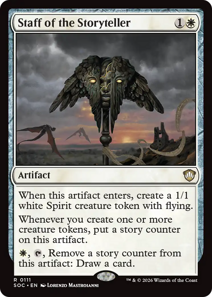 Staff of the Storyteller [Secrets of Strixhaven Commander] | Chromatic Games