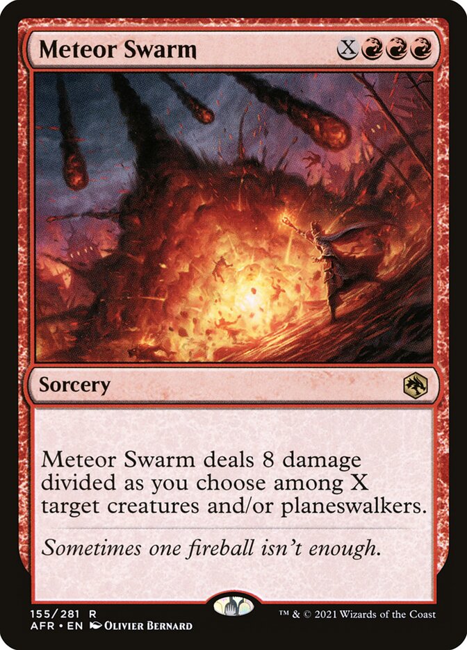 Meteor Swarm 155 (Adventures in the Forgotten Realms)  - Foil | Chromatic Games