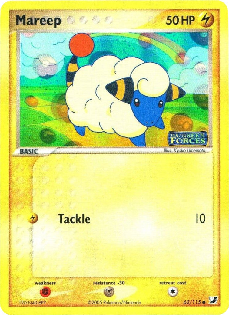 Mareep (62/115) (Stamped) [EX: Unseen Forces] | Chromatic Games