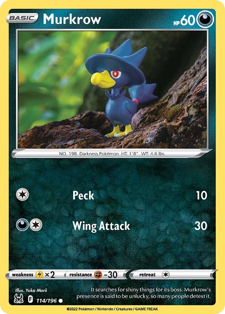 Murkrow (114/196) [Sword & Shield: Lost Origin] | Chromatic Games